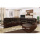 High quality Solid Wood Leather Recliner Corner Sofa